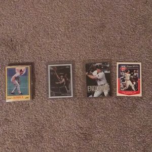 Container of cal Ripken cards and tony Parker card